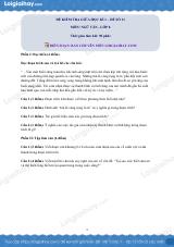 Đề thi giữa kì 1 Văn 8 - Đề số 11